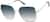 Angle view of Square Sunglasses 1160511 in Silver thumbnail