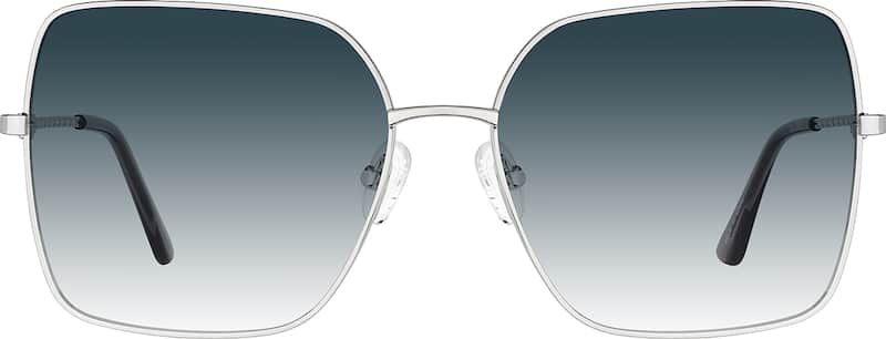 Silver Premium Square Sunglasses