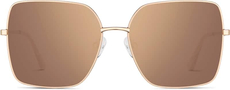 Rose Gold Premium Square Sunglasses