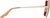 Side view of Square Sunglasses 1160514 in Rose Gold thumbnail