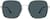 Front view of Square Sunglasses 1160611 in Silver thumbnail