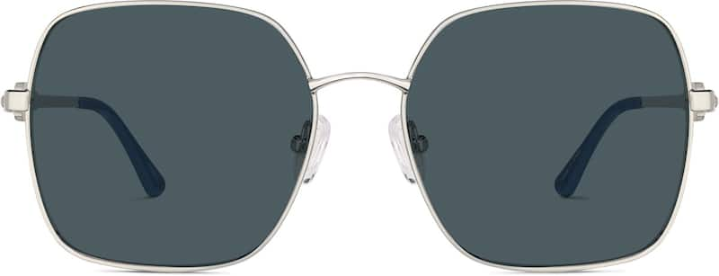 Silver Premium Square Sunglasses  