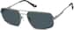Angle view of Big Smooth Glasses 1160712 in Gray thumbnail