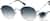 Angle view of Foldable Round Sunglasses 1161012 in Steel thumbnail