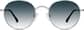 Front view of Foldable Round Sunglasses 1161012 in Steel thumbnail
