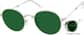 Angle view of Foldable Round Sunglasses 1161014 in Light Gold thumbnail