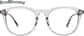Front view of Round Glasses 116112 in Crystal Gray thumbnail