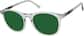 Angle view of Round Sunglasses 116112 in Gray thumbnail