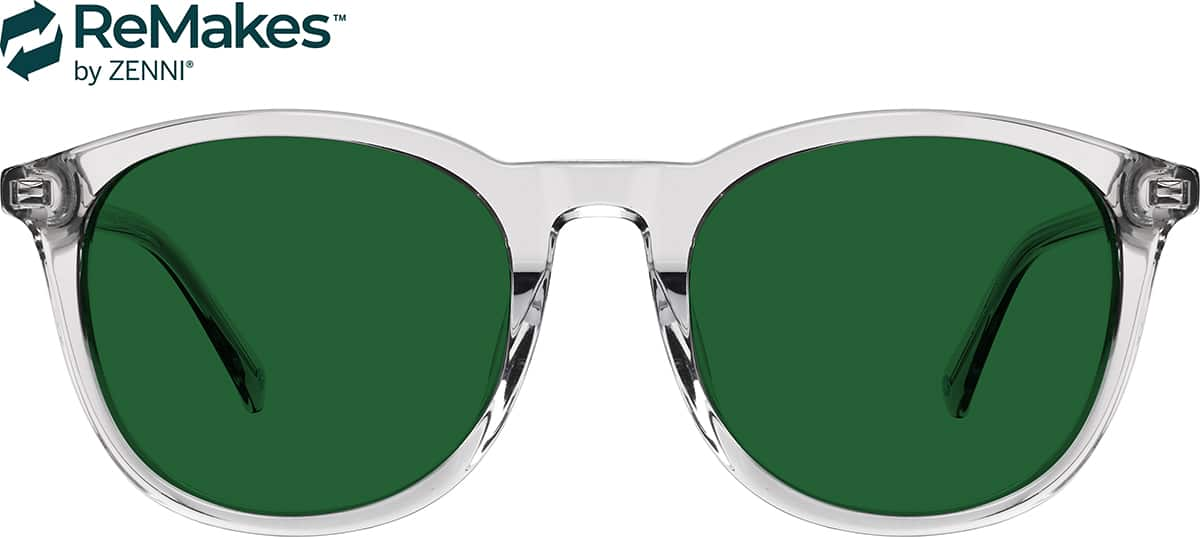 Front view of Square Sunglasses 116112 in Gray