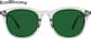 Front view of Round Sunglasses 116112 in Gray thumbnail