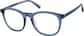 Angle view of Round Glasses 116116 in Blue thumbnail