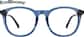 Front view of Round Glasses 116116 in Blue thumbnail