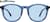 Front view of Square Sunglasses 116116 in Blue thumbnail