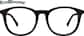 Front view of Round Glasses 116121 in Black thumbnail