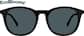 Front view of Round Sunglasses 116121 in Black thumbnail