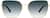 Front view of Square Sunglasses 1161214 in Gold thumbnail