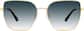 Front view of Square Sunglasses 1161214 in Gold thumbnail