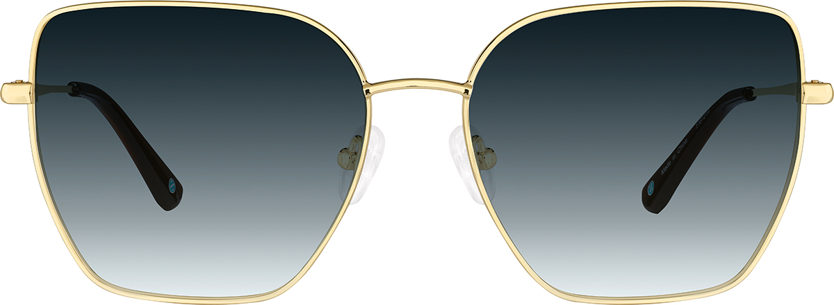 Gold Square Sunglasses