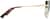 Side view of Square Sunglasses 1161214 in Gold thumbnail