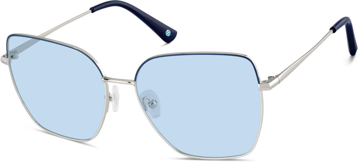 Angle view of Square Sunglasses 1161216 in Blue