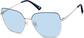 Angle view of Square Sunglasses 1161216 in Blue thumbnail