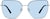 Front view of Square Sunglasses 1161216 in Blue thumbnail