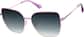 Angle view of Square Sunglasses 1161217 in Purple thumbnail