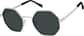 Angle view of Hat Trick Glasses 1161311 in Silver thumbnail