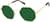 Angle view of Hat Trick Glasses 1161314 in Gold thumbnail