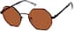 Angle view of Hat Trick Glasses 1161321 in Black thumbnail