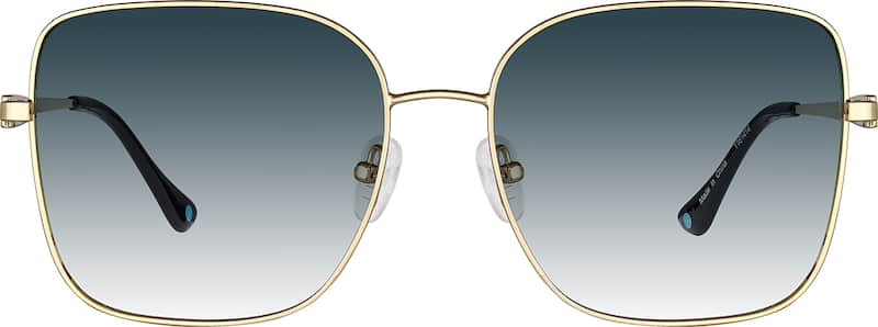 Gold Square Sunglasses