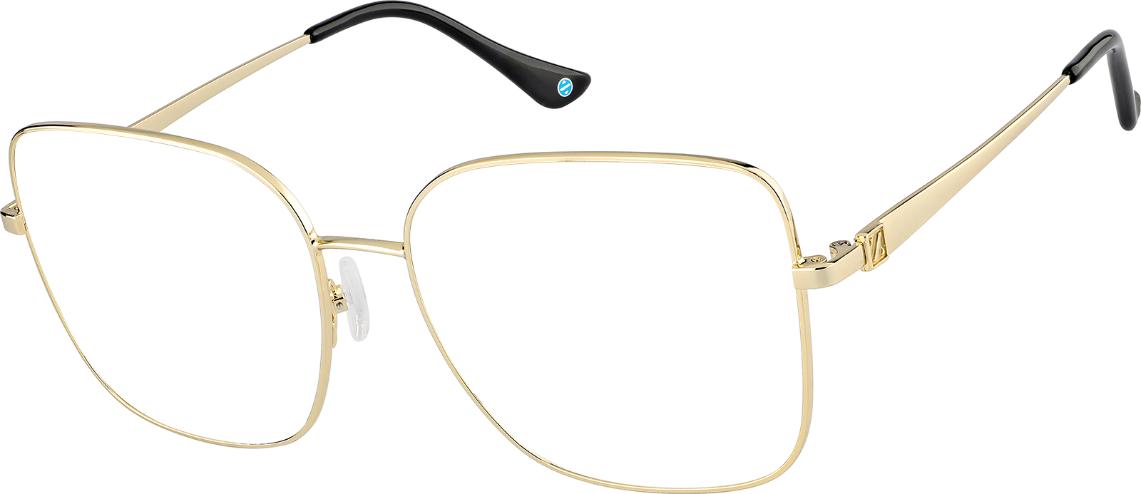 Gold Square Sunglasses #1161414 | Zenni Optical