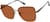 Angle view of Square Sunglasses 1161415 in Brown thumbnail