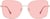 Front view of Square Sunglasses 1161419 in Rose Gold thumbnail
