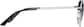 Side view of Hayden Glasses 1161511 in Silver thumbnail