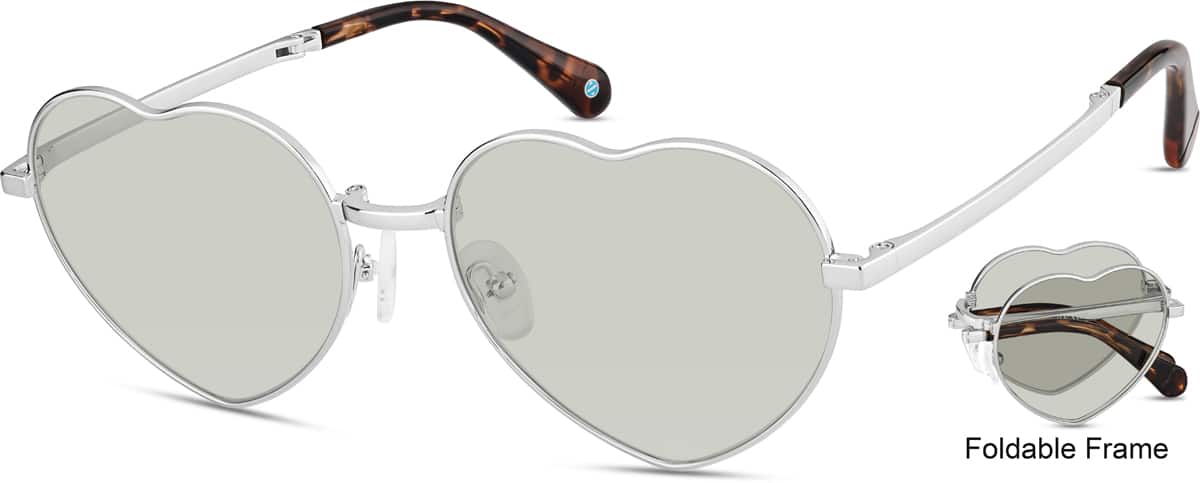 Foldable Stainlees Steel Heart Frames 11616