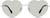 Front view of Foldable Stainlees Steel Heart Frames 1161611 in Silver thumbnail