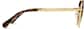 Side view of Foldable Stainlees Steel Heart Frames 1161614 in Gold thumbnail