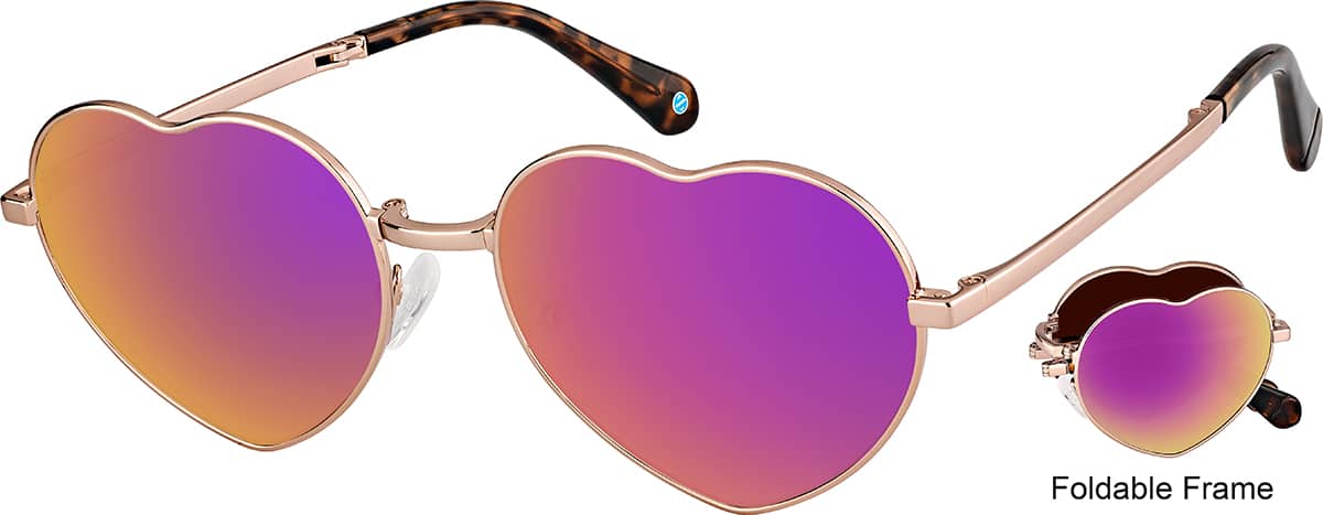 Foldable Stainlees Steel Heart Frames 11616