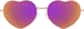 Front view of Foldable Stainlees Steel Heart Frames 1161619 in Rose Gold thumbnail