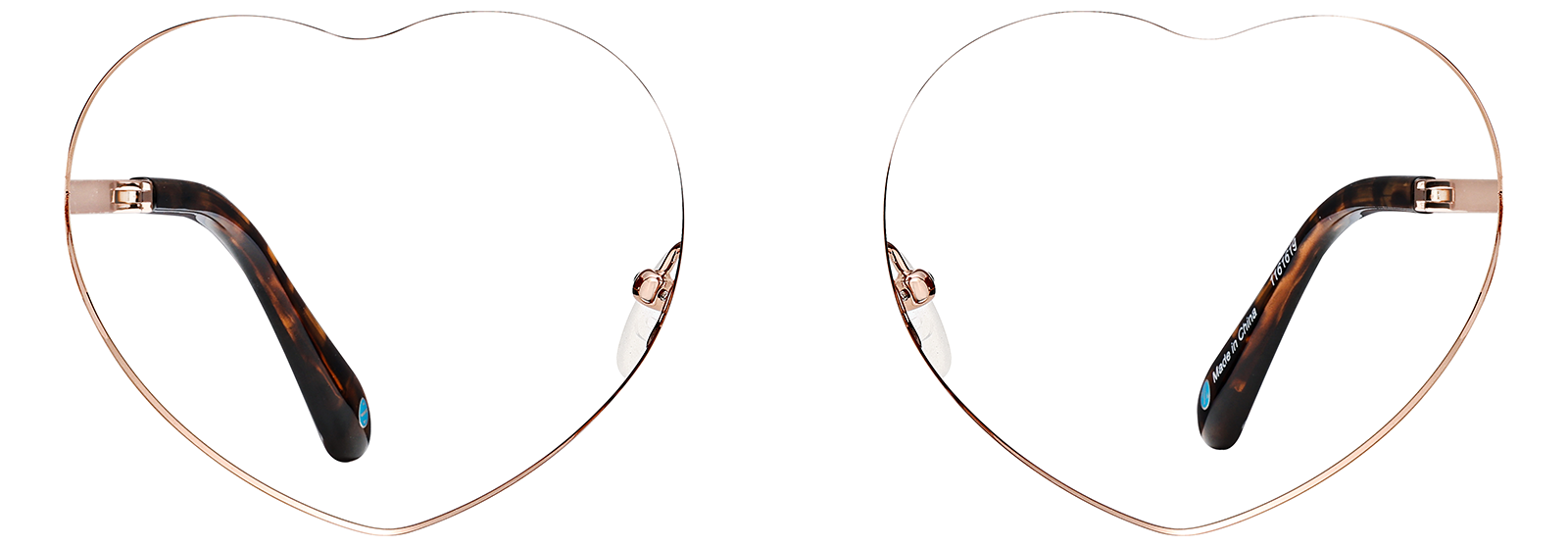 Silver Foldable Stainlees Steel Heart Frames #1161611 | Zenni Optical