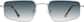 Front view of Rectangle Sunglasses 1161711 in Silver thumbnail