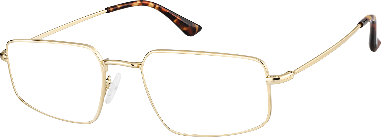 Angle view of Rectangle Sunglasses  1161714 in Gold