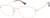 Angle view of Rectangle Sunglasses 1161714 in Gold thumbnail