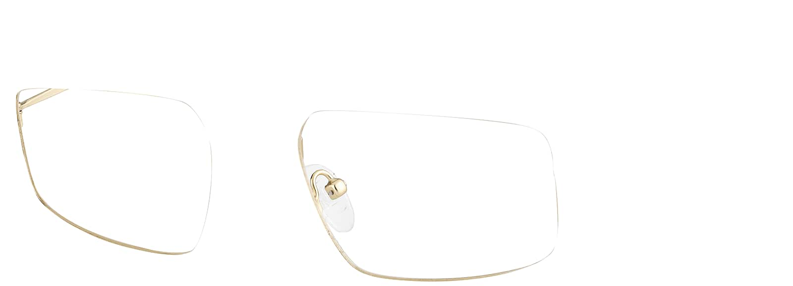 Angle view of Rectangle Sunglasses  1161714 in Gold