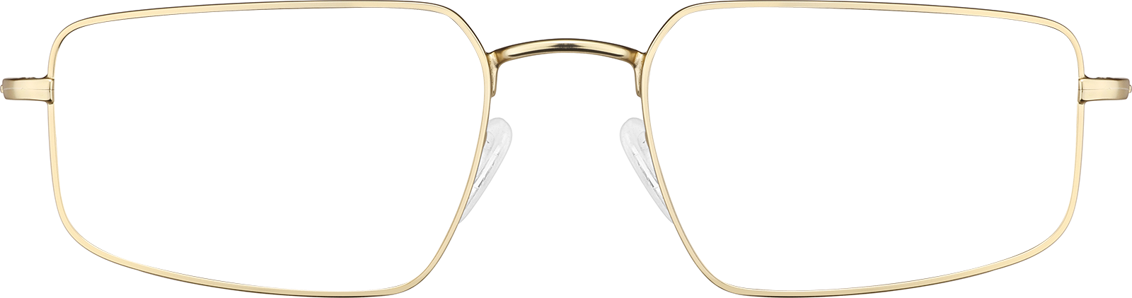 Front view of Rectangle Sunglasses  1161714 in Gold