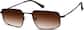 Angle view of Rectangle Sunglasses 1161721 in Black thumbnail