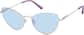 Angle view of Cat-Eye Sunglasses 1161811 in Silver thumbnail