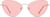 Front view of Cat-Eye Sunglasses 1161819 in Rose Gold thumbnail