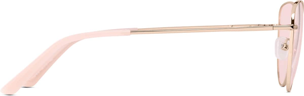 Side view of Premium Cat-Eye Sunglasses 1161819 in Rose Gold